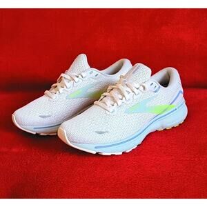 Brooks Ghost 15 Womens Running Shoes Sneakers Size 8 Coconut/Skylight/Nightlife